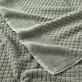Great Bay Home Cotton Diamond Textured 6 Piece Towel Set, Desert Sage