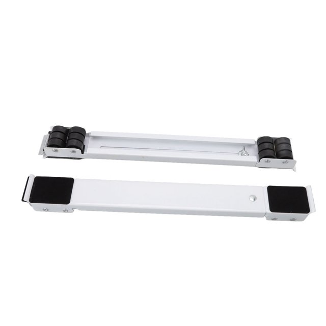 Rouleau d'Appareil Extensible Robuste, Rouleau d'Appareil de Mobilier Extensible à Forte Capacité de Charge à Double Rangée 24 Roues Blanc Noir Roue pour Réfrigérateur