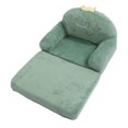 thumbnail image 1 of Cartoon Green Dinosaur Foldable Toddler Chair With Wide Handle, Soft Breathable Kids Sofa For Reading, Relaxing, Sleeping, 1 of 8
