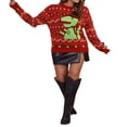 thumbnail image 2 of MesaSe Chandail de Noël Laid pour Femmes Printemps Automne Col Rond Manches Longues Imprimé Dinosaure, 2 of 6