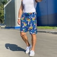 thumbnail image 6 of Pofeuu Sharks Skateboarding With Palm Print Men's Soft Woven Elastic Waistband Sleep Pajama Short-Large, 6 of 6