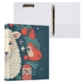 thumbnail image 3 of Christmas and Sheep 3 Ring Binders 1.5 inch Hardcover File Folders with Interior Pockets A4 Size Organizer for School Office Hospital Set of 2, 3 of 8