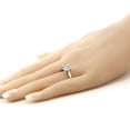 thumbnail image 4 of Gem Stone King 925 Sterling Silver Solitaire Ring Round Moissanite 1.50cttw, 4 of 4