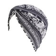 thumbnail image 2 of Sombrero Turbante Étnico Zulema para Mujer Negro, 2 of 8