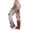 Deep Red, variant on Halloween Cute Print Women's Flannel Pajama Pants Loose Fit Wide Leg Trouser Pants Casual Elastic Waist Drawstring Palazzo Pants