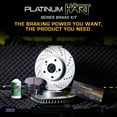 thumbnail image 3 of Hart Brakes Front Brakes and Rotors Kit |Front Brake Pads| Brake Rotors and Pads| Semi Metallic Brake Pads and Rotors - PHC1.76057.03, 3 of 7