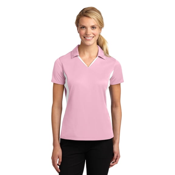 Sport-Tek ® Ladies Side Blocked Micropique Sport-Wick ® Polo. LST655