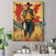 thumbnail image 4 of Qisvanset 12x16 Inch Western Cowboy Bible Verse Canvas Wall Art, Vintage Praise Theme Art Housewarming Home Gift, 4 of 8