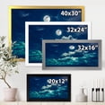 thumbnail image 4 of Designart 'Full Moon Night in Cloudy Sky II' Nautical & Coastal Framed Art Print, 4 of 4