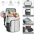 thumbnail image 5 of Travel Cooler Bag - Cute Black and White Cartoon Line Drawing Dog Camping Beer Cooler Backpack with Bottle Opener- Waterproof Insulated Picnic Backpacks - Cooler Bag for Beach, 5 of 6