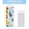 thumbnail image 2 of OTHWAY Dolphin Baby Bath Mat for Tub for Kids, 40x16 Inch Cartoon Extra Long Non-Slip Shower Mat with Suction Cups, Drain Holes & Machine Washable - Baby Shower Gift, 2 of 9