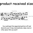 thumbnail image 2 of 1 Sheet Music Notation Wall Stickers Music Sheet Wall Decal Music Note Wall Art Decor Peel and Stick Black DIY Vinyl Art Decorations for Music Room Classroom Nursery Living Room Wall Decor, 2 of 8