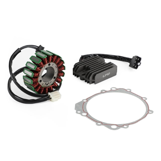 Estator de bobina magnética + rectificador de voltaje + junta para Suzuki GSXR 600 750 1996-2000