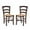 Walnut, variant on Linon Carmelo Side Chair White Set Of 2