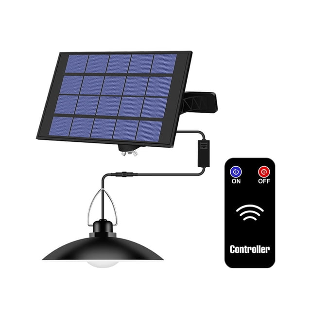 Mistaha Solar Pendant Light Intelligent Light Control Energy Saving Outdoor Waterproof Home Garden Lighting (A