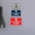 thumbnail image 4 of Signs ByLITA Classic Framed Por Su Seguridad, Filmamos las 24 Horas Graphic Spanish Security Sign (Navy Blue / White) - Small, 4 of 6