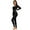 1-1pc,Black, variant on Thermal Underwear for Women Long Johns Set Crew Neck Long Sleeve Suit Thin Base Layer Top and Bottom