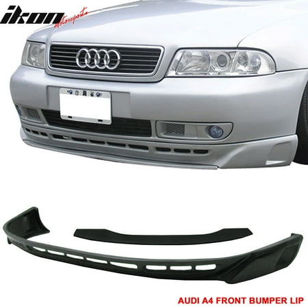 Audi A4 Spoiler - Fits 96-01 Audi A4 B5 Type-A Polyurethane Front Bumper Under Lip Spoiler