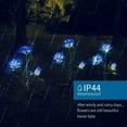 thumbnail image 4 of Rose Flower Solar Lamp Promenade Exterior Jardin Decoration Solar Luminaires Perfect Garden Lamp Post For The Decoration Of Patio Fireplace Path (White Bleach, 1 Pc), 4 of 7