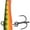 Glow Hot Perch, variant on Rapala Jigging Rap 03 Freshwater Fishing Jig 5/16oz Silver