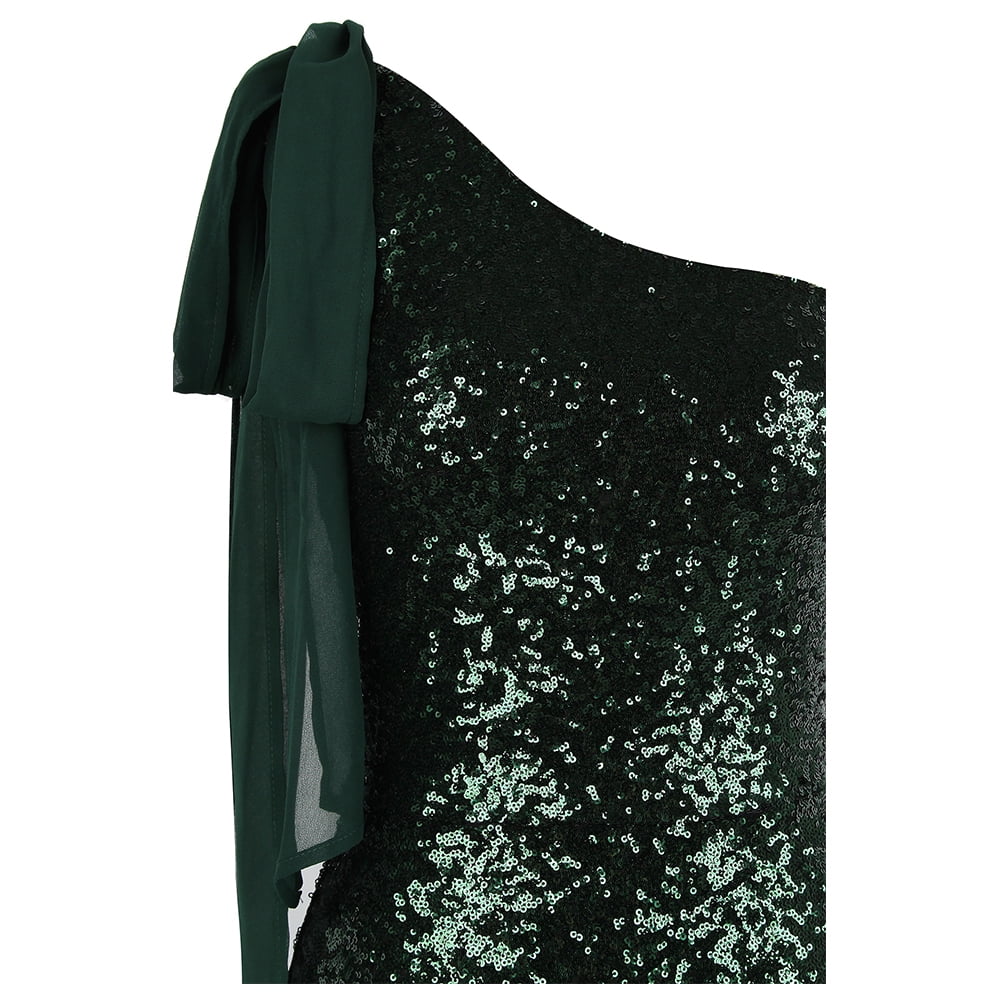 angel fashions women's asymmetric ribbon gradual sequin mermaid prom dress Angel-fashions Women's Asymmetric Ribbon Gradual Sequin Mermaid Prom Dress  Vintage Elegant Formal Long Bodycon Dresses Evening Party Tube Top Prom Gown  Wedding Bridesmaid Maxi Skirt Green XX-Large