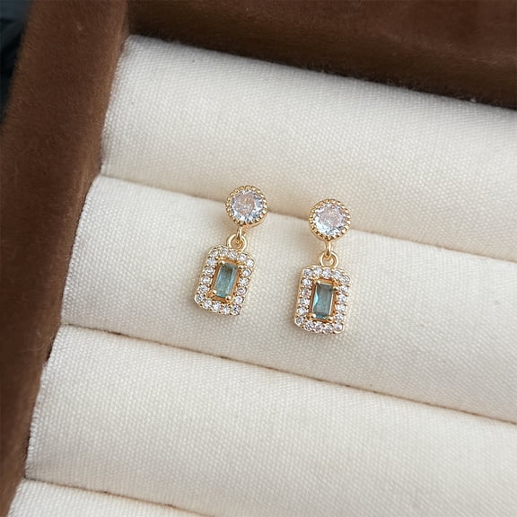 Faty-T 925 Sterling Silver Stud Earrings for Women, Heart/Round Birthstone Earrings Birthday Jewelry for Women Wife Daughter