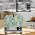 thumbnail image 4 of Whosucclay Lemon Blossom Leaf Print Microwave Oven Dust Cover Breathable Microwave Oven Dust Cover Case Heat-Resistant Machine Protector with Top Handle 18.25" x 14.5" x 11"inches-S, 4 of 7