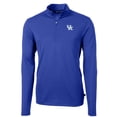 thumbnail image 2 of Men's Cutter & Buck Royal Kentucky Wildcats Big & Tall Virtue Eco Pique Recycled Quarter-Zip Pullover Top, 2 of 3