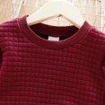 thumbnail image 4 of PatPat Toddler Textured Ruffled Solid Pullover Sweatshirt for Girl,Sizes 18M-6Y, 4 of 7