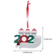 thumbnail image 5 of onlyliua Liquidación Del Día Ofertas Prime Adorno de Familia Sobreviviente Personalizado con Arte de Hierro, Decoración Navideña de 2020, 5 of 5
