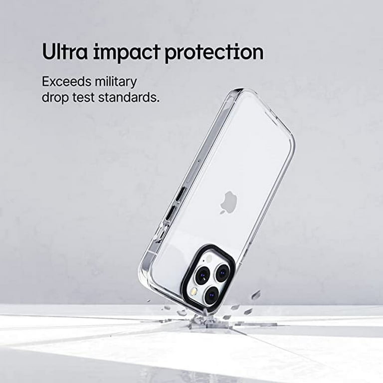 iPhone 13 Clear Magnetic Case Compatible with Magsafe, [Yellow Resistant]  Hard Back Cover Soft Silicone, Slim Thin fit Shockproof Protective Phone  Case for 13 6.1 Inch 