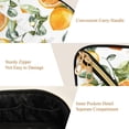 thumbnail image 5 of FORMRS Makeup Bag Travel Cosmetic Organizer for Women Fold Flat Zipper Pouch with Handle, Orange Watercolor Bees, 5 of 8