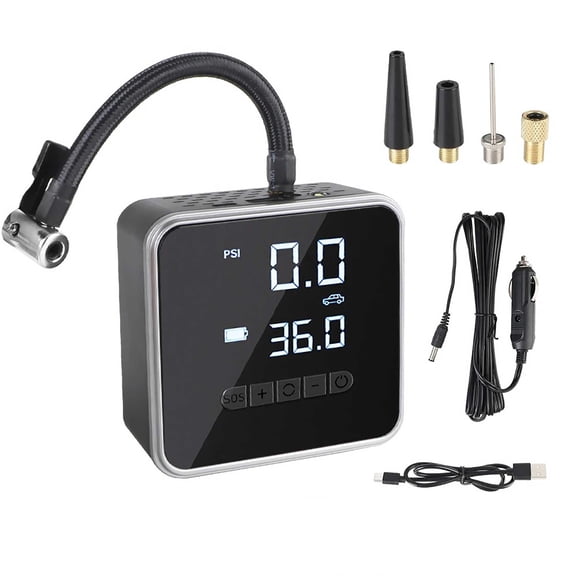 Cordless Tire Inflator Portable Air Compressor,150PSI 6000mAh Long Range Battery Air Pump for Car Tires,Bike,Motorcycle Electric Pump with LED Light & Digital Pressure Gauge