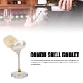 thumbnail image 3 of Conch Shell Wine Glass, Crafted Conch Shell Wine Glass Unique Handmade Goblet Seashell Cup From Shell and Plastic Unique Artwork for Wedding Party Bar, 3 of 7