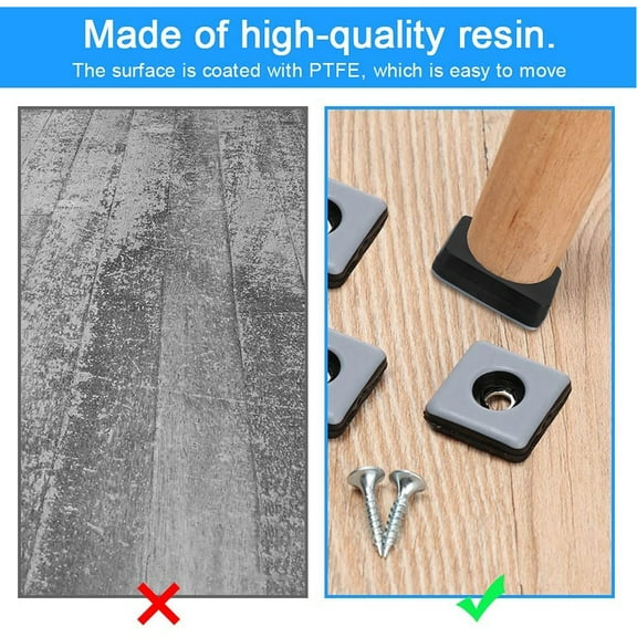 20Pcs Furniture Movers Sliders Gliders Heavy Duty Carpet Hard Floor Easy Removal
