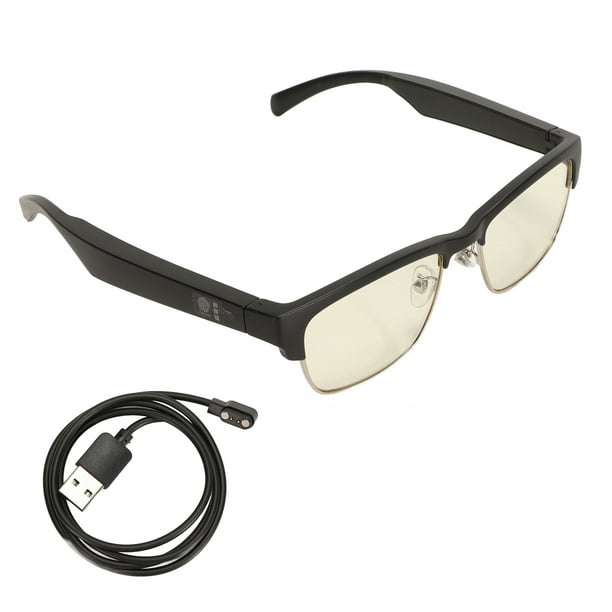 Gafas inteligentes con Bluetooth, conducción de aire, estéreo, llamadas HD, reducción de ruido, P5, impermeables, interruptor táctil, gafas deportivas para música