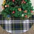 thumbnail image 3 of Falda para árbol de Navidad con diseño de cuadros escoceses de Gordon Dress, suave y divertida, decoración navideña navideña de granja de 48", 3 of 4