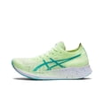 thumbnail image 2 of Zapatillas de running de corte bajo con placa de carbono y tejido de malla Asics Metaracer 1.0 Racing para hombre, color negro y blanco, 2 of 4