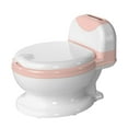 thumbnail image 2 of Asiento de inodoro para entrenamiento de inodoro para bebés, incluye cepillo de limpieza, asiento de transición para entrenamiento, inodoro realista Rosa, 2 of 8