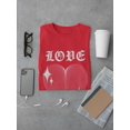 thumbnail image 3 of Love Techno Style Heart T-Shirt Men -Image by Shutterstock, Male XX-Large, 3 of 4