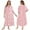 Pink, variant on Women's Plus Size Nightgown Short Sleeve House Dress Sleepwear Long Nightdress Lace Square Neck Night Gown Oversized Loungewear Full Length Loose Sleep Dress Floral Print Sleepshirts,XL-5XL