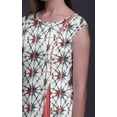 thumbnail image 4 of Bimba Kurti d'Été Sans Manches Imprimé Tunique Droite Robes pour Femmes, 4 of 6