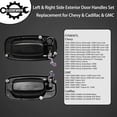 thumbnail image 2 of Exterior Door Handles Set Front Rear Left Driver & Right Passenger Compatible with - Chevy Silverado Suburban Tahoe Avalanche GMC Sierra Yukon Cadillac Escalade, 2 of 7
