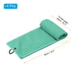 thumbnail image 2 of Uxcell 20"x16" Golf Towels Tri Fold Waffle Pattern Towels Soft Fiber with D Clip Green 4 Pack, 2 of 6
