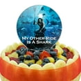 thumbnail image 5 of Acrylic Aquaman Movie My Other Ride is a Shark Cake Topper Party Decoration for Wedding Anniversary Birthday Graduation, 5 of 7