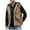 Coffee, variant on WREESH Fashion Vest Mens Warm Faux Furry Long Coat Jacket Winter Solid V-Neck Outerwear Brown