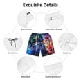 thumbnail image 6 of Power Rangers Mens Swim Trunks Quick Dry Board Shorts with Mesh Lining, Hawaii Beach Shorts Swimwear Bathing Suits, 6 of 7