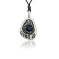 thumbnail image 1 of Blue Foot Silver Pewter Charm Necklace Pendant Jewelry With Cotton Cord, 1 of 1
