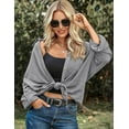 thumbnail image 6 of Zeagoo Button Down Shirts for Women Waffle Boyfriend Work Shacket Loose Long Sleeve Collared Fall Tops, 6 of 6