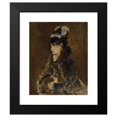 thumbnail image 2 of Édouard Manet 12x14 Black Modern Framed Museum Art Print Titled - Berthe Morisot (C. 1869-73), 2 of 5